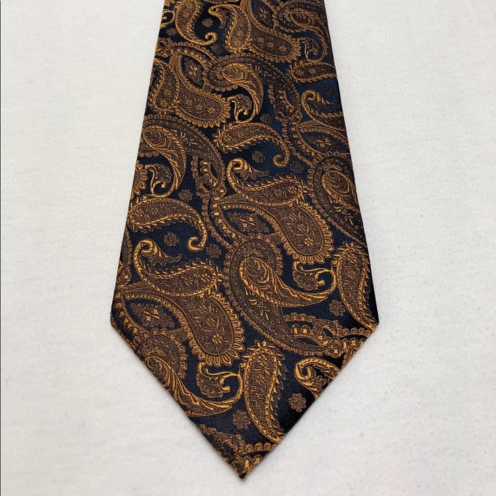 Paul Malone Red Line 100% Silk Handmade Tie